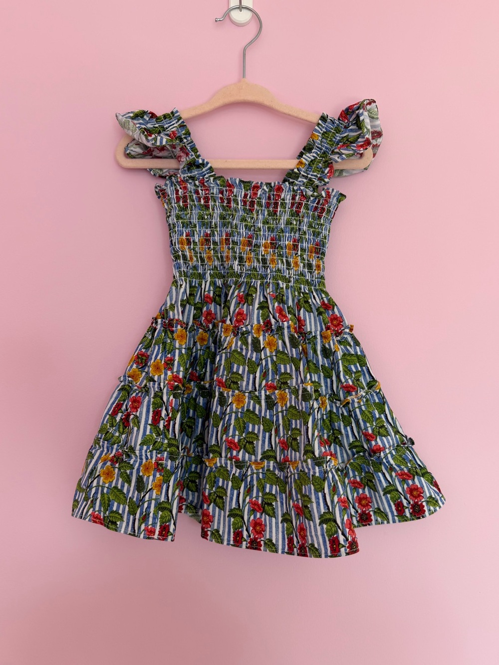 Hill House The Tiny Ellie Nap Dress - geranium Stripe